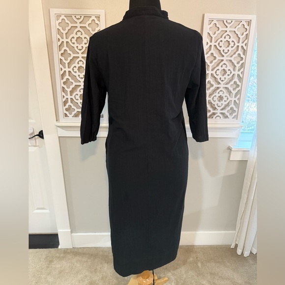 Chic Black Long Sleeve Dress - Picture 4 of 8